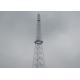 355 Mpa Self Standing Antenna Tower , 80m Quadrilateral / Triangle Antenna Tower