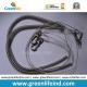 Gray Fishing Spiral Cord Tool Holder Rope W/Metal Hooks