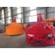 Durable Refractory Planetary Concrete Mixer High Efficiency 30kw Mixing Power