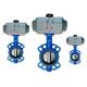 Flange / Wafer Type DN40 Industrial Butterfly Valve Pneumatic Operated