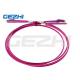 OM4 Multimode LC LC Duplex Patch Cord 15M LSZH Fiber Optic Patch Cord