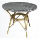 Outdoor table and chair set rattan garden furniture set dining table waterproof hotel resort beach table---7001