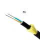 All Dieletric Self - Supporting ADSS Singlemode Fiber Optic Cable HDPE Sheathed With  Yarn