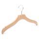 natrual color wooden hanger with u shape pit on two shoulders