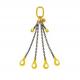 2t Working Loadlimit Black Finish G80 Double Leg Lifting Sling Chain for Construction