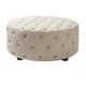 French style footstool frames in wood and  home furniture of round ottoman