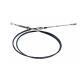 Black Push-Pull Cable Assembly with Durable Stainless Steel or Carbon Steel Material