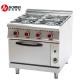 Commercial Kitchen Traditional Private Mold 4-Burner Gas Range with Gas Baking Oven