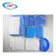 Blue C Section Surgical Drape For Medical Customizable Design