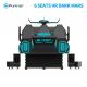 6 Seats Dark Mars VR Driving Simulator Black Color For 6 Players 3.8KW Power