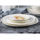 8 Ivory Reactive Color Stoneware Salad Plates Organic Shaped PDF approved