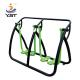 Stainless Steel Outside Fitness Equipment Soft Covering PVC Easy Maintain