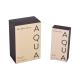 Art Paper Rectangle Packaging Box , Perfume Luxury Box With Clear PVC Insert