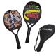Carbon Fiber Padel Brasil Beach Tennis Rackets Paddle Soft EVA Face Raqueta With Carry Bags