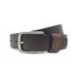 3.8CM Custom Logo Jeans Mens Casual Cow Leather Belt