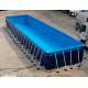 SCT PVC Portable Swimming Pool Above Ground Metal Frame 12*3*1.32m