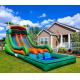 Tarpaulin Outdoor Inflatable Water Slides Carnival Palm Tree Bounce House