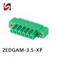 2EDGAM-3.5 300V 8A pcb mount screw terminal 3.81mm pitch green color