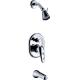 Low Pressure Wall Mounted Bath Mixer Taps With Three Hole , One Handle