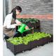 2pcs Elevated Polypropylene Plastic Raised Planter Boxes For Garden Sun Protection