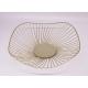 Gold Plating Creative Portable Iso Metal Wire Fruit Basket