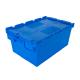 30kg Loading Capacity Blue Foldable Plastic Shipping Container for EU Heavy PE Storage