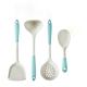 Wholesale Price Silicone Kitchen Utensils Spoons Shovels Two Color Non Stick Cookware 4-Piece Set Of Cookware