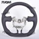 Toyota Lightweight Leather Carbon Fiber Steering Wheel Modern Black Flat Bottom Low Maintenance