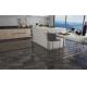 Firebrick 400x400mm Dark Gray Glazed Matt Ceramic Rustic Tile For Living Room And Indoor Floor Wall Tile For Bathroom