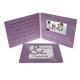 A5 Celebration Digital Video Brochure 1GB Memory UV Printing Video Message Card