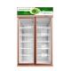 Fan Cooling Refrigeration Cabinets Two Door Refrigerator Height Adjustable For Super Market