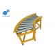 Stainless Steel 90 Degree Curved Roller Conveyor , 90 Degree Roller Conveyor