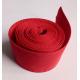 Red Polyester Hollow Webbing Textile Webbing For Heavy Industry Machinery