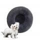 Wholesale Nice Quality Multi-Colors 60*60*4.5cm Soft Heating Nest Round Donut Pet Dog Beds For Pet Cat Dog