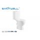White Comfortable Two Piece Wc Toilet With Washdown Flushing System
