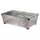 Jack Union Aluminium Aviator Coffee Table Vintage End Table With Glass Surface