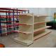 Pitch 50MM Grocery Store Display Racks Steel Material Customized Logo Printing