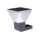 20W Square Deck to Dawn Solar Powered Wall Lights  Upgraded Solar Fence Lamp 100lm