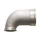 ODM A356 Aluminum Casting Parts Aluminum Intake Elbow For Engine Parts