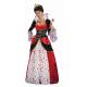 Alice in Wonderland Costumes Deluxe Gown Queen of Hearts Womens Costume in red with dress waist cincher size S to 3Xl