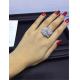 P Rose ring 18k gold  white gold yellow gold rose gold diamond ring Jewelry factory in Shenzhen, China