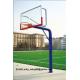 Buried round tube basketball stand -outdoor training type