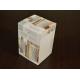 Aqueous Coating ,Gold / Silver Stamping Decorative Paper Storage Boxes Support OEM