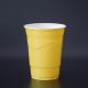 16 Oz 500ml Plastic Disposable Party Cups PS Yellow Plastic Cups For Campus