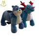 Hansel  electric kids walking motorized plush riding animals in mall with CE certificate