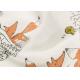 Summer Thin Muslin Gauze Fabric 53 inch Lovely Fox Picture Design