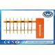 Orange Manual Release Parking Barrier Gate Automatic Vehicle Barriers