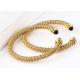 Cable spring bracelet Stainless Steel agate bead open bracelet irregular thread spot jewelry 18K gold accessories