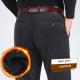 Autumn and Winter Casual Pants Plus Fleece Warm Winter Corduroy Thickened Loose Men Trousers