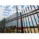 8ft Wide Industrial Wrought Iron Security Fence Powder Coated